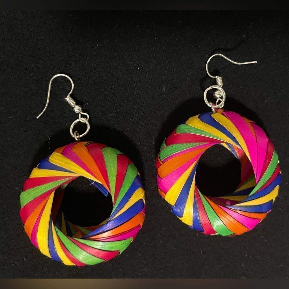 Colorful earrings from Mexico - Picture 2 of 5